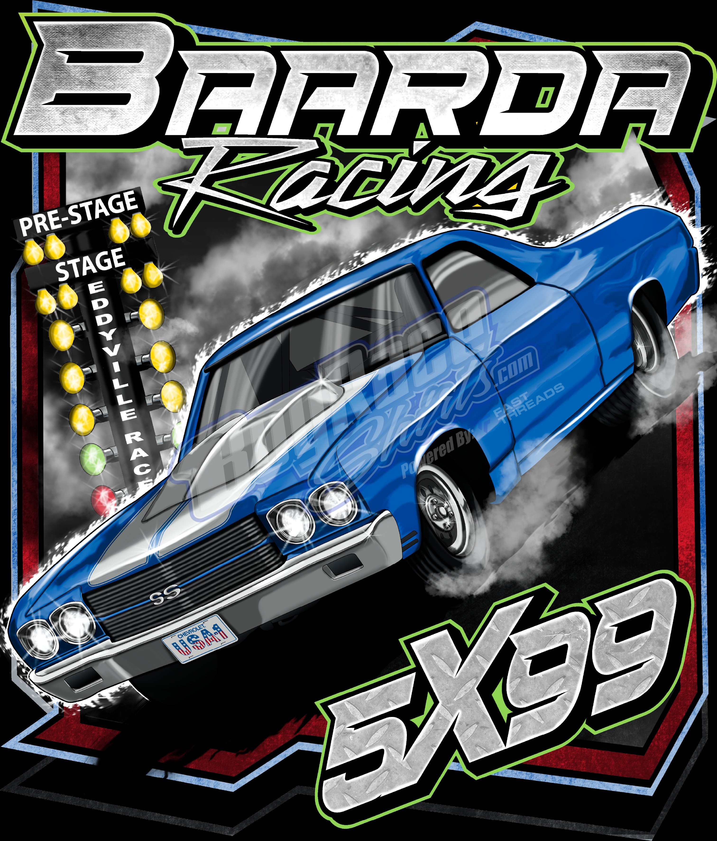 Custom racing shirt design